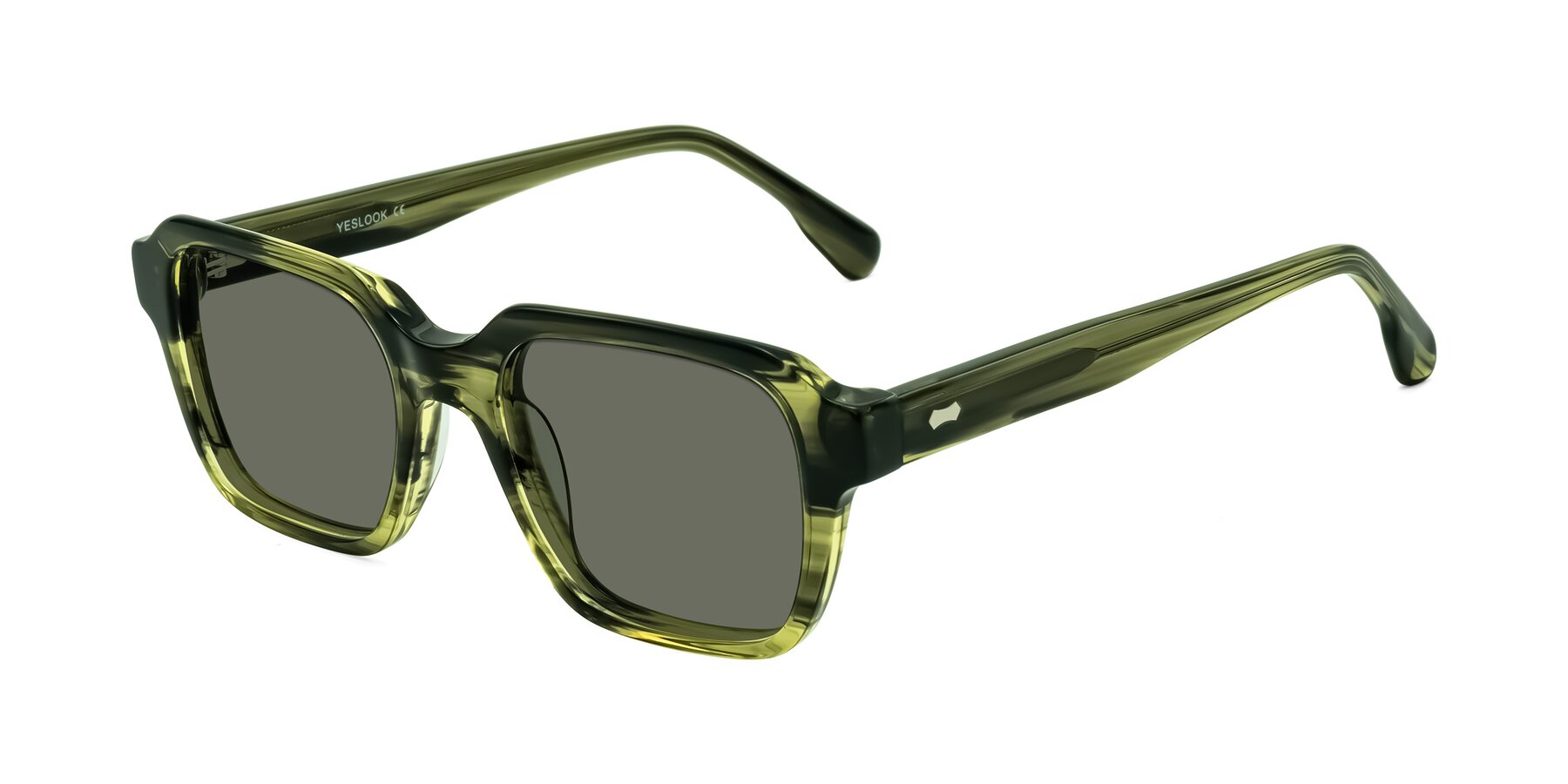 Angle of Harper in Green Striped with Gray Polarized Lenses