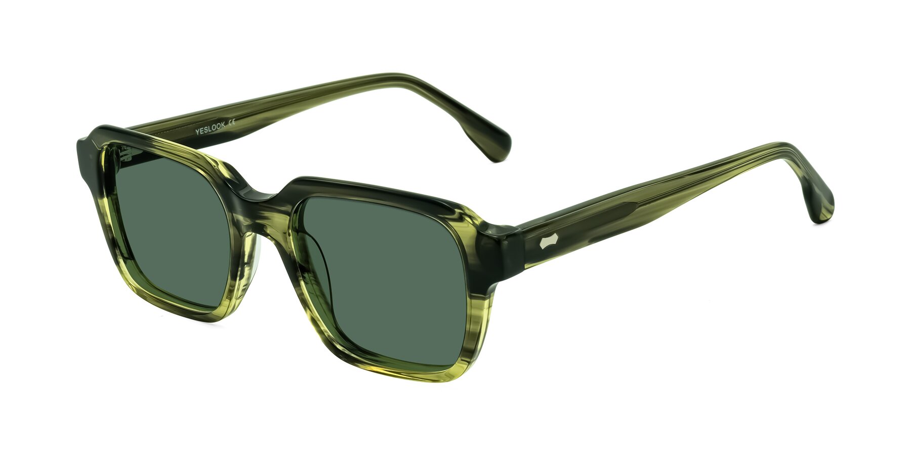 Angle of Harper in Green Striped with Green Polarized Lenses