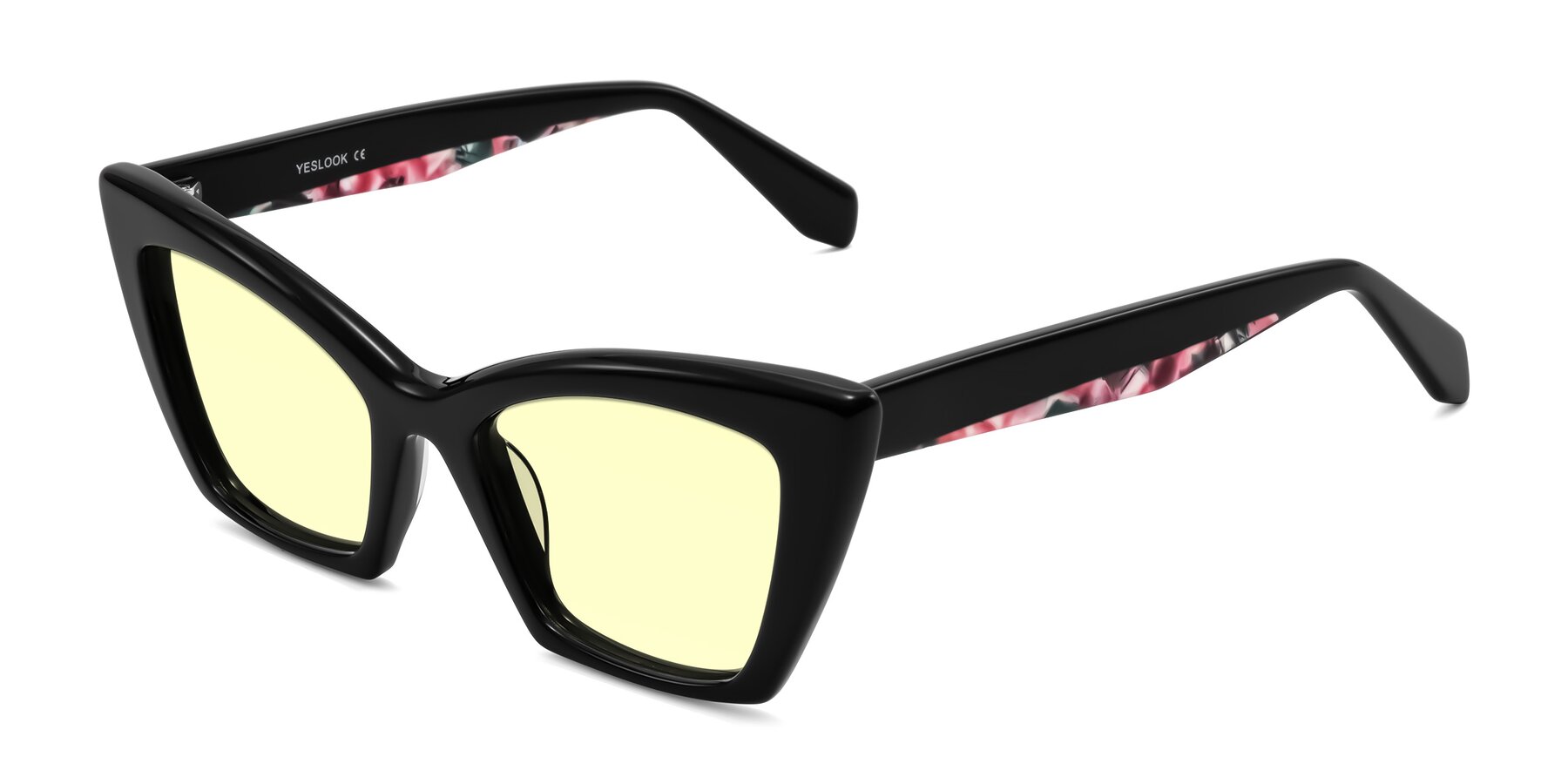 Angle of Wayar in Black with Light Yellow Tinted Lenses