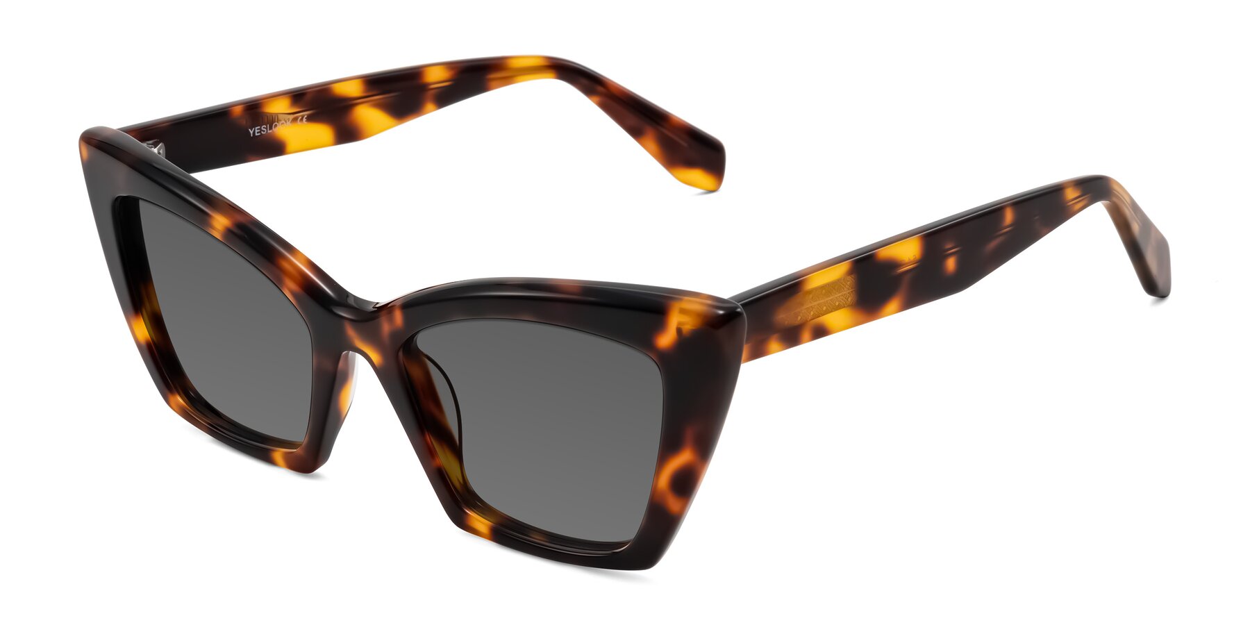 Angle of Wayar in Tortoise with Medium Gray Tinted Lenses