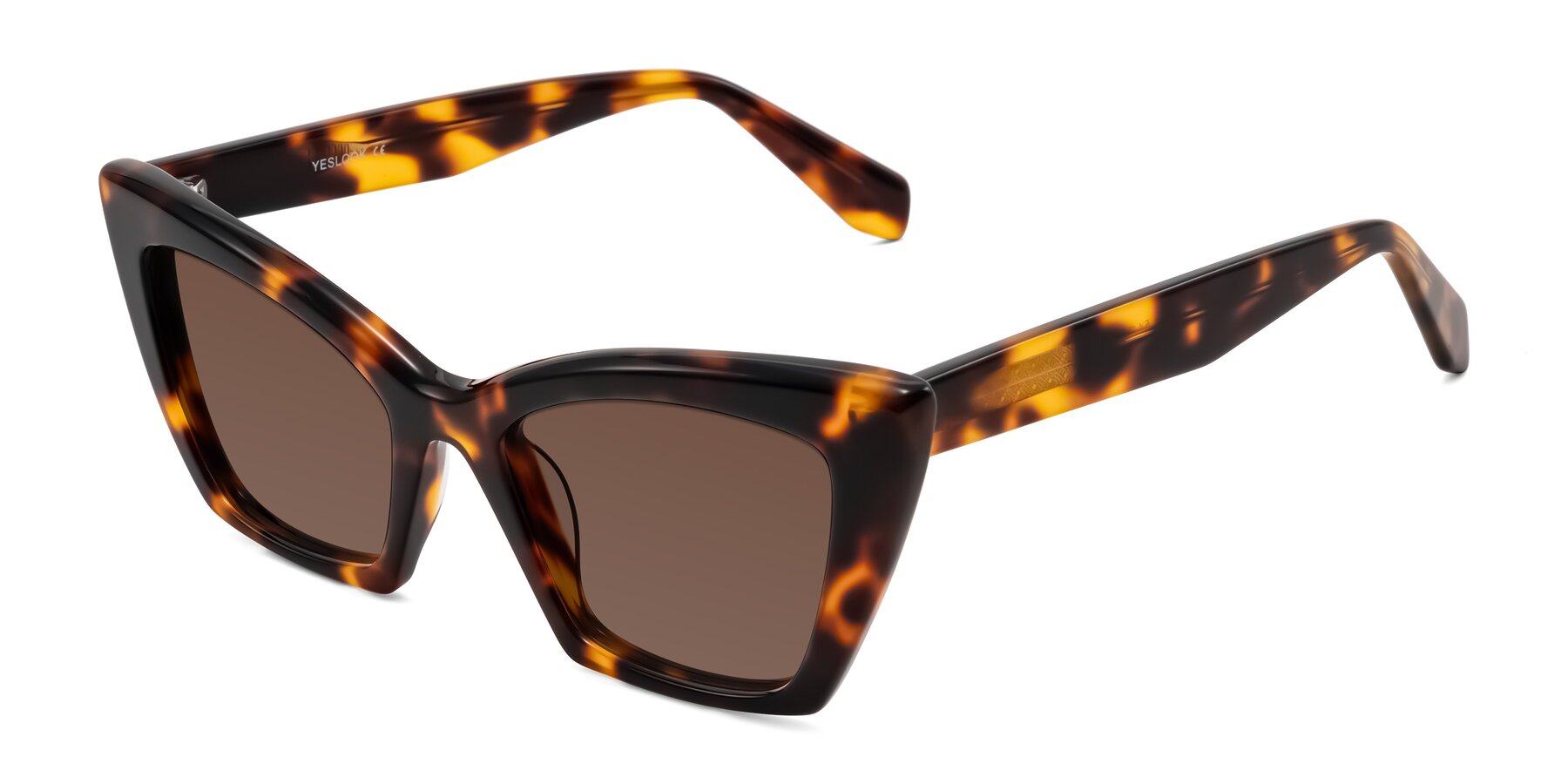 Angle of Wayar in Tortoise with Brown Tinted Lenses