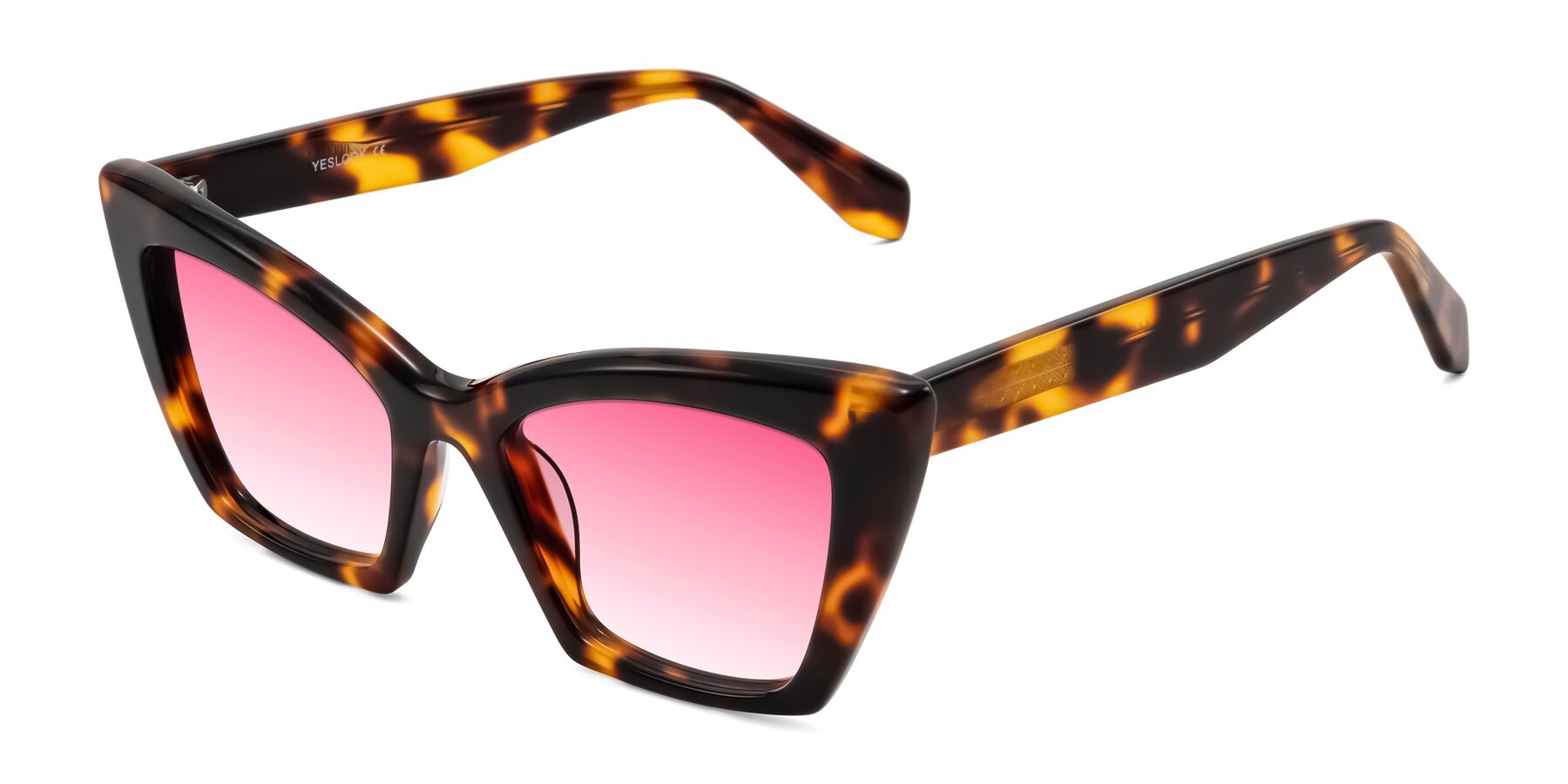 Angle of Wayar in Tortoise with Pink Gradient Lenses