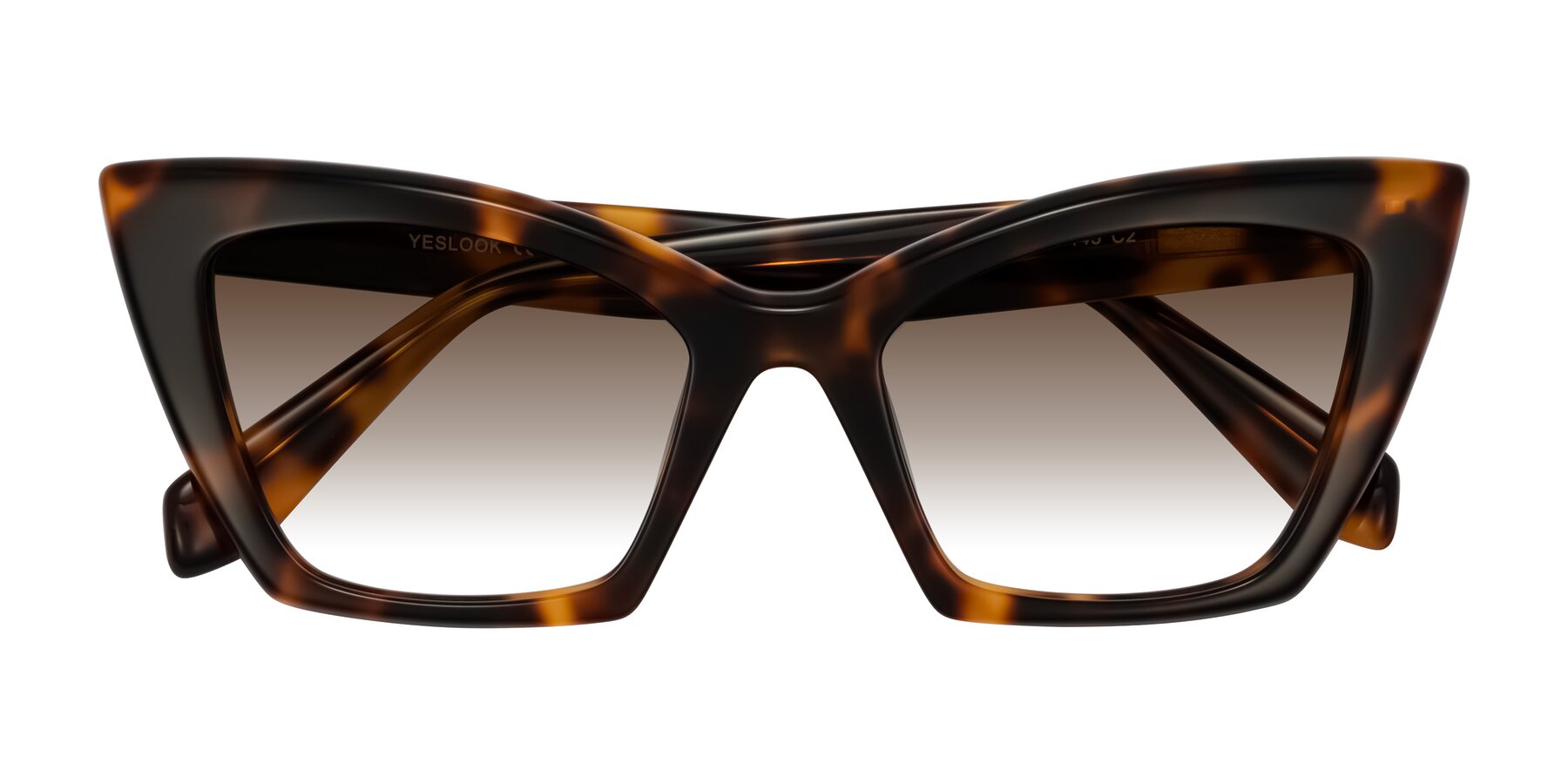 Folded Front of Wayar in Tortoise with Brown Gradient Lenses