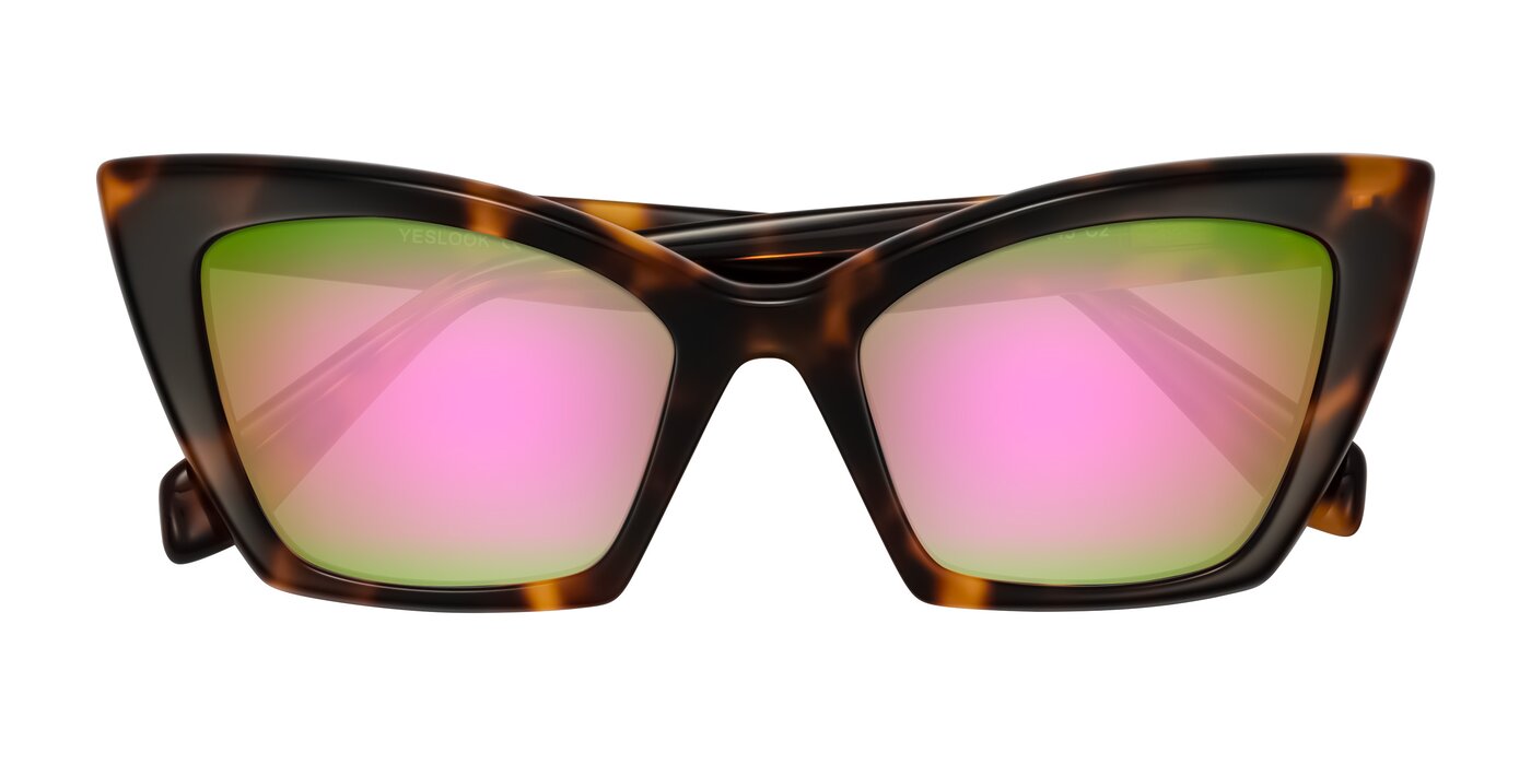 Wayar - Tortoise Flash Mirrored Sunglasses