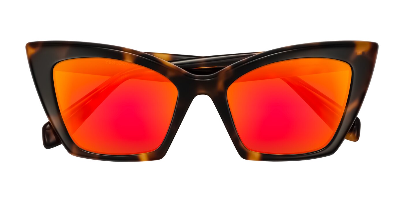 Wayar - Tortoise Flash Mirrored Sunglasses