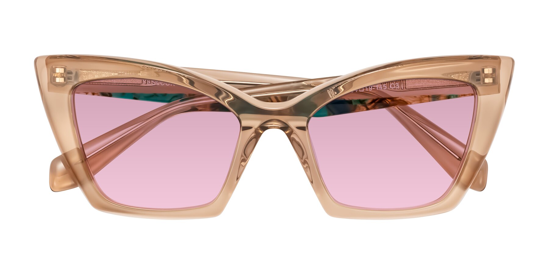 Folded Front of Wayar in Champagne with Light Wine Tinted Lenses