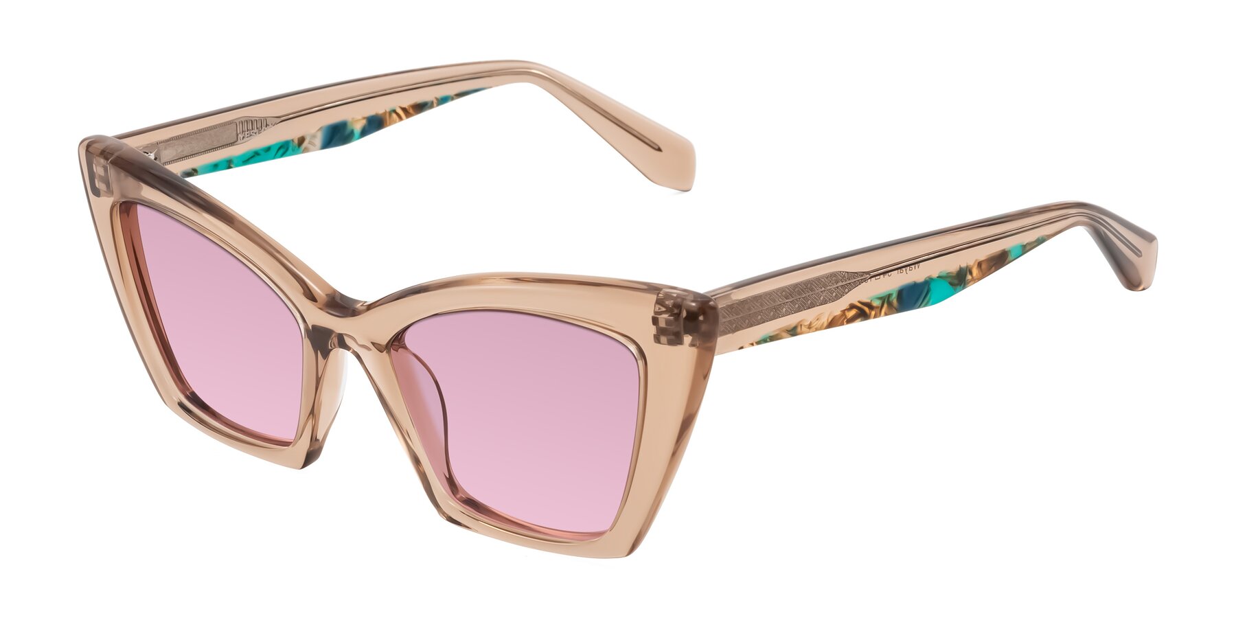 Angle of Wayar in Champagne with Light Wine Tinted Lenses