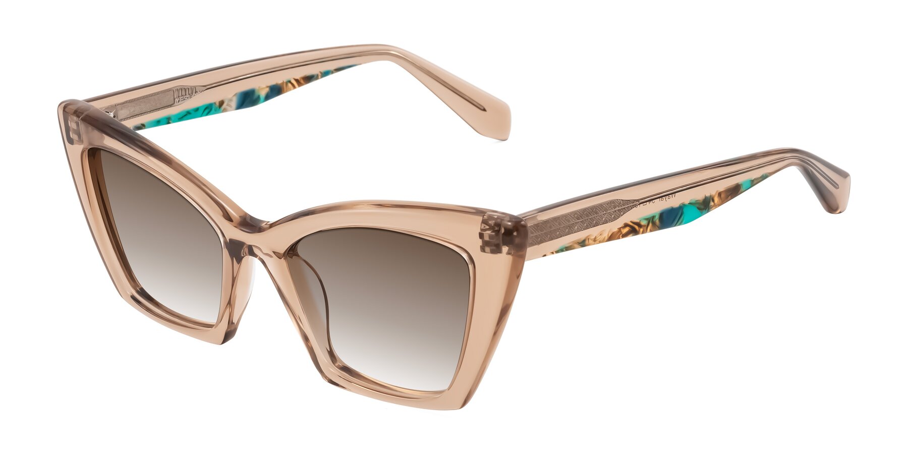 Angle of Wayar in Champagne with Brown Gradient Lenses