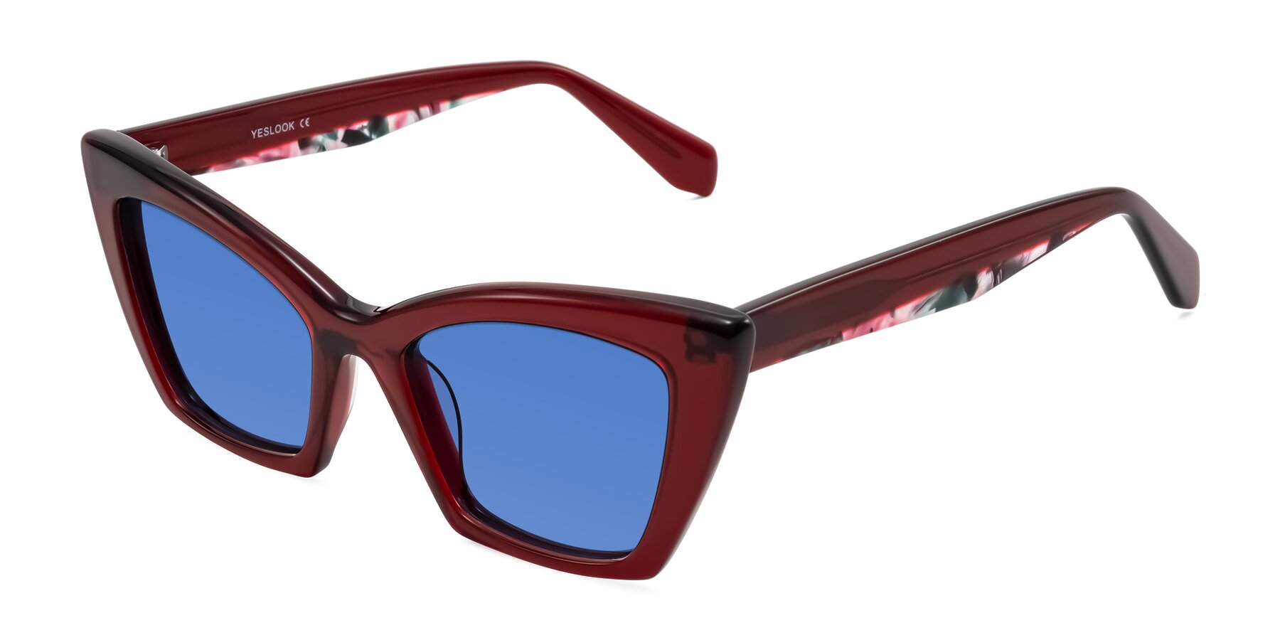 Angle of Wayar in Wine with Blue Tinted Lenses