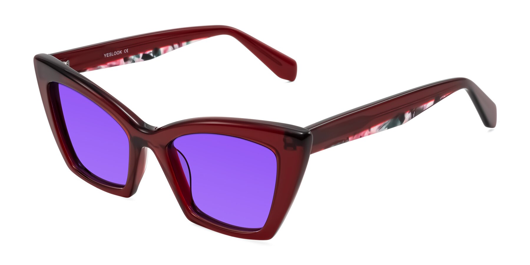 Angle of Wayar in Wine with Purple Tinted Lenses