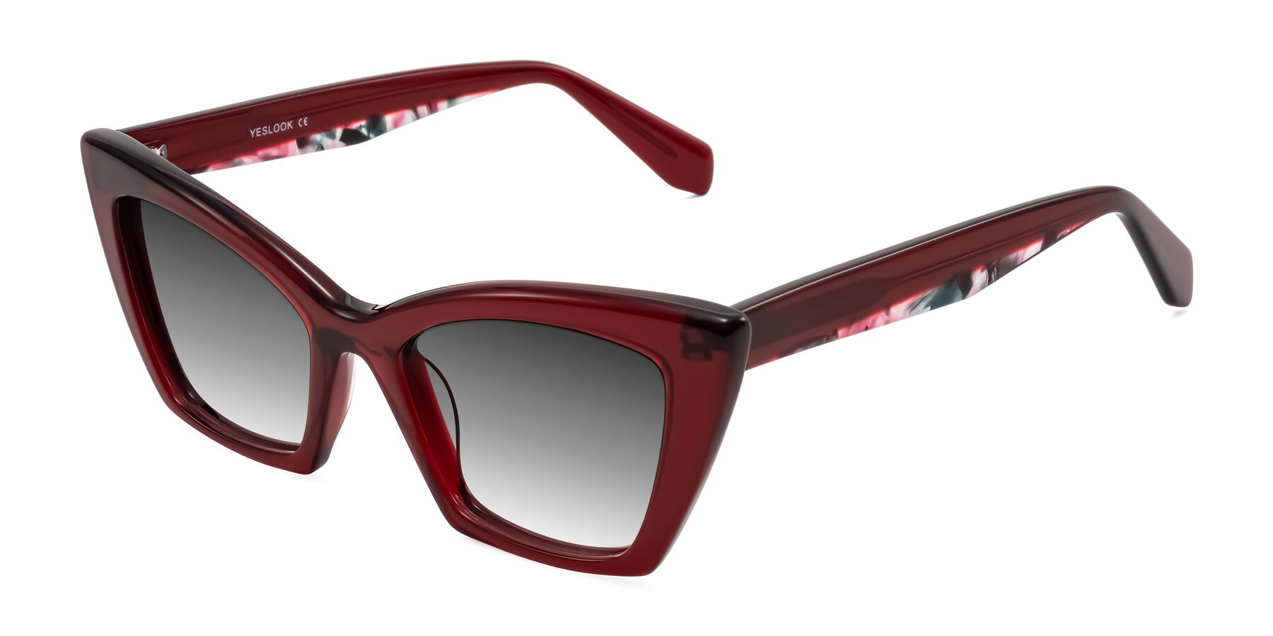 Angle of Wayar in Wine with Gray Gradient Lenses