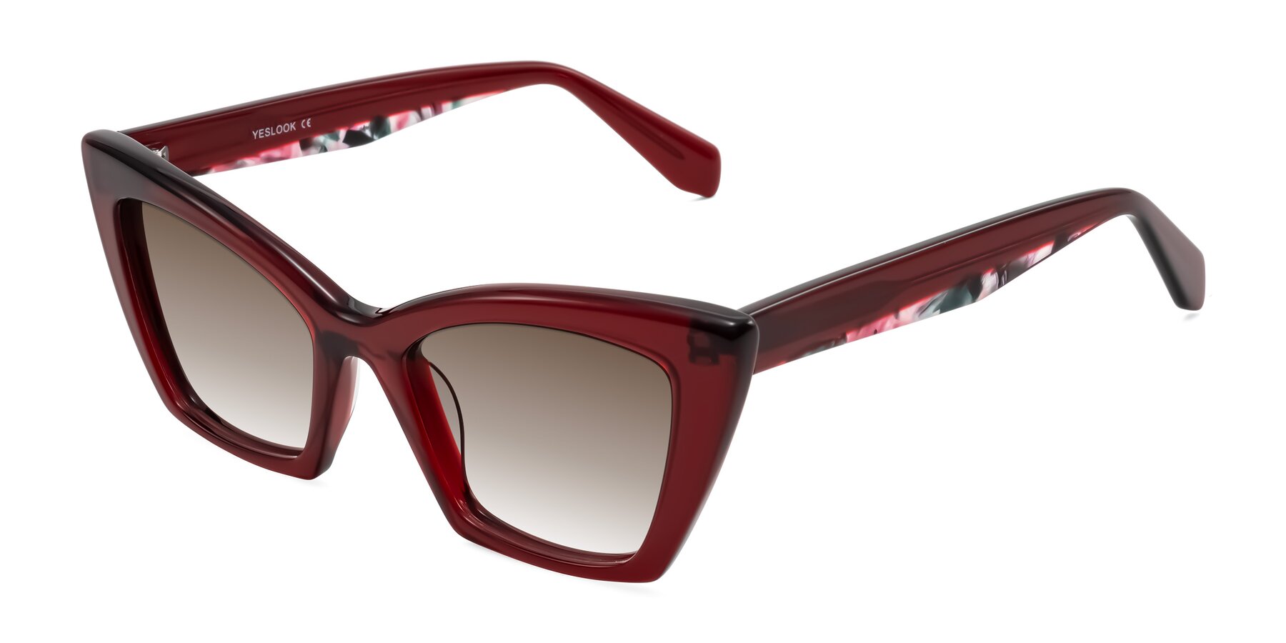 Angle of Wayar in Wine with Brown Gradient Lenses