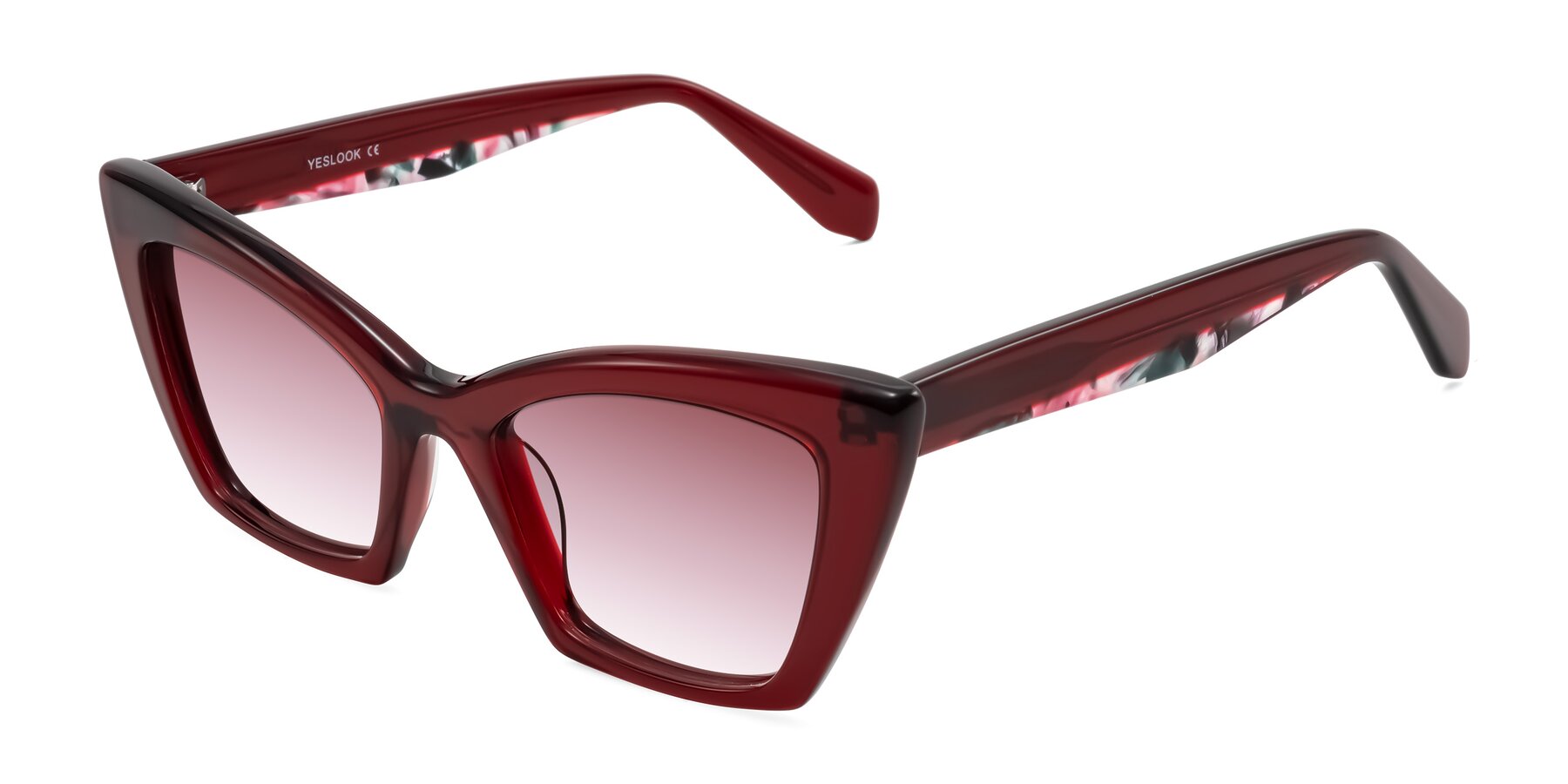 Angle of Wayar in Wine with Garnet Gradient Lenses