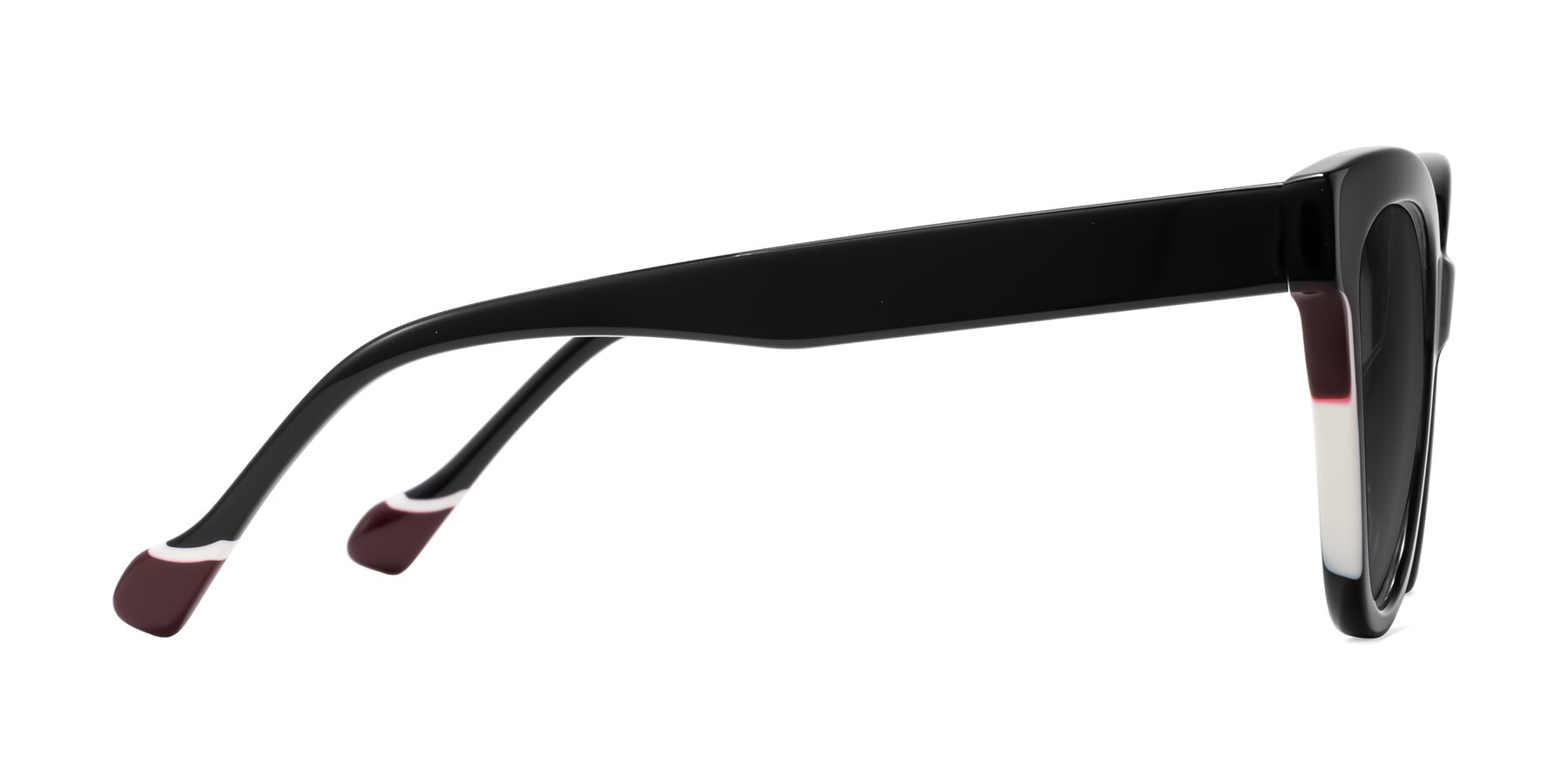 Side of Yalkin in Black with Gray Tinted Lenses