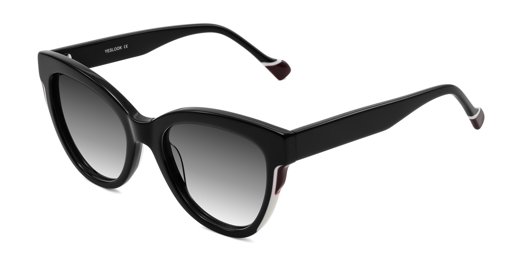 Angle of Yalkin in Black with Gray Gradient Lenses