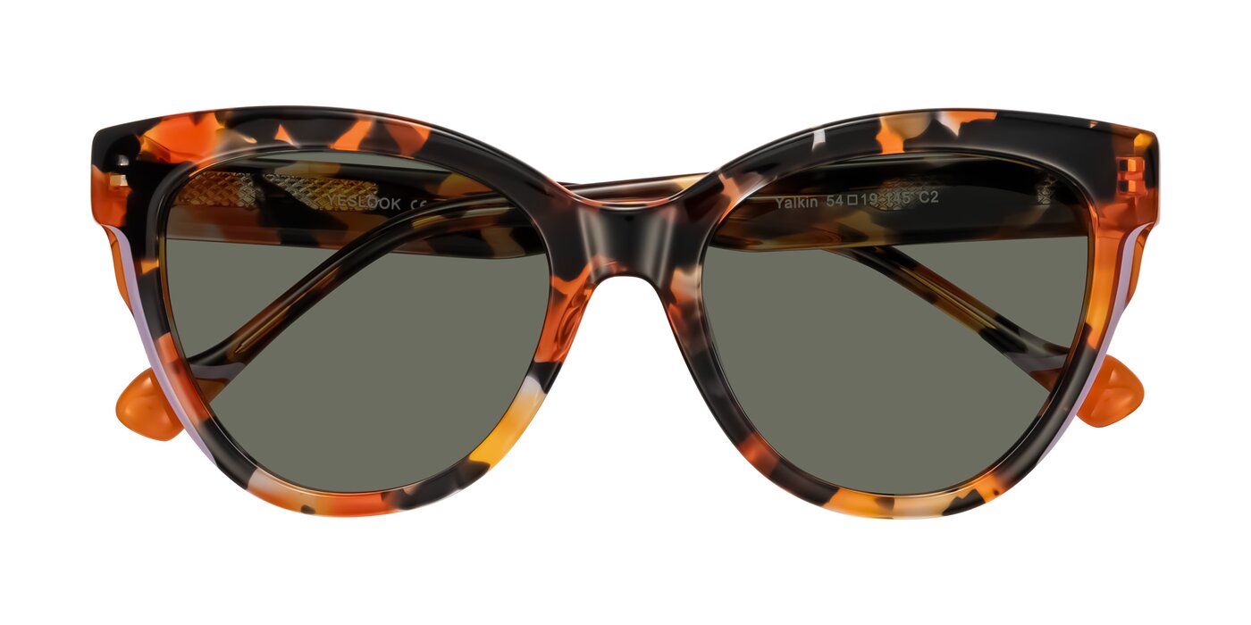 Yalkin - Orange Tortoise Polarized Sunglasses