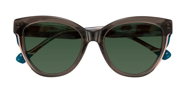 Front of Yalkin in Gray/Tortoise