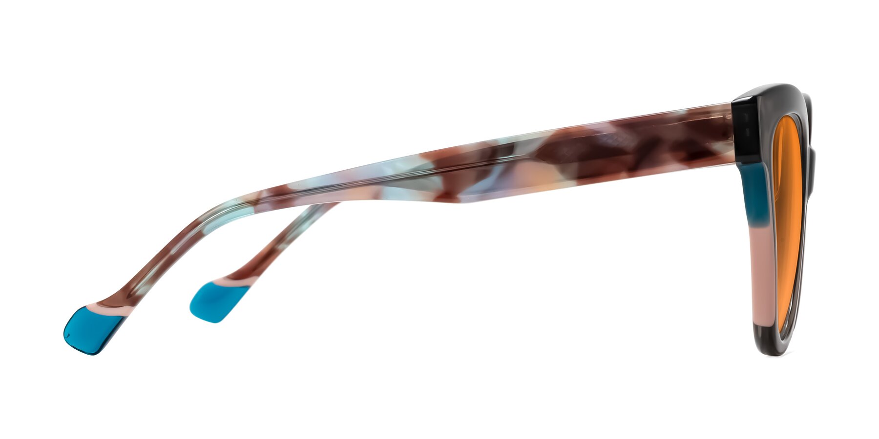 Side of Yalkin in Gray/Tortoise with Orange Tinted Lenses