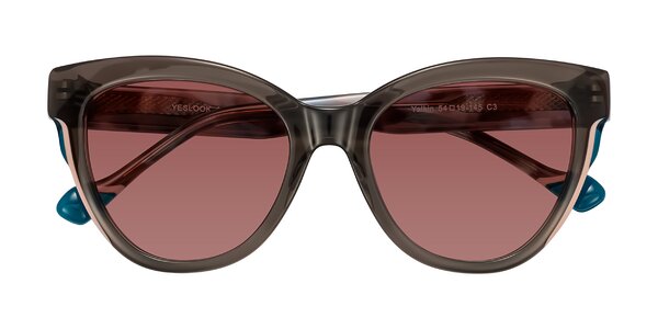 Front of Yalkin in Gray/Tortoise