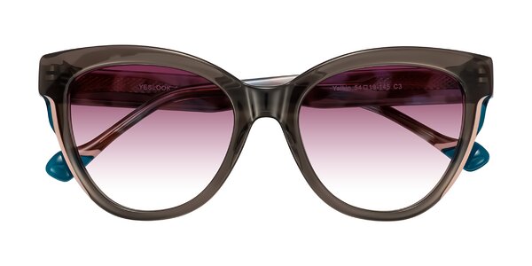 Front of Yalkin in Gray/Tortoise