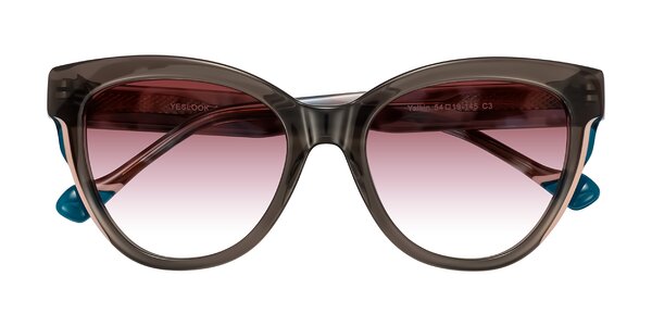 Front of Yalkin in Gray/Tortoise