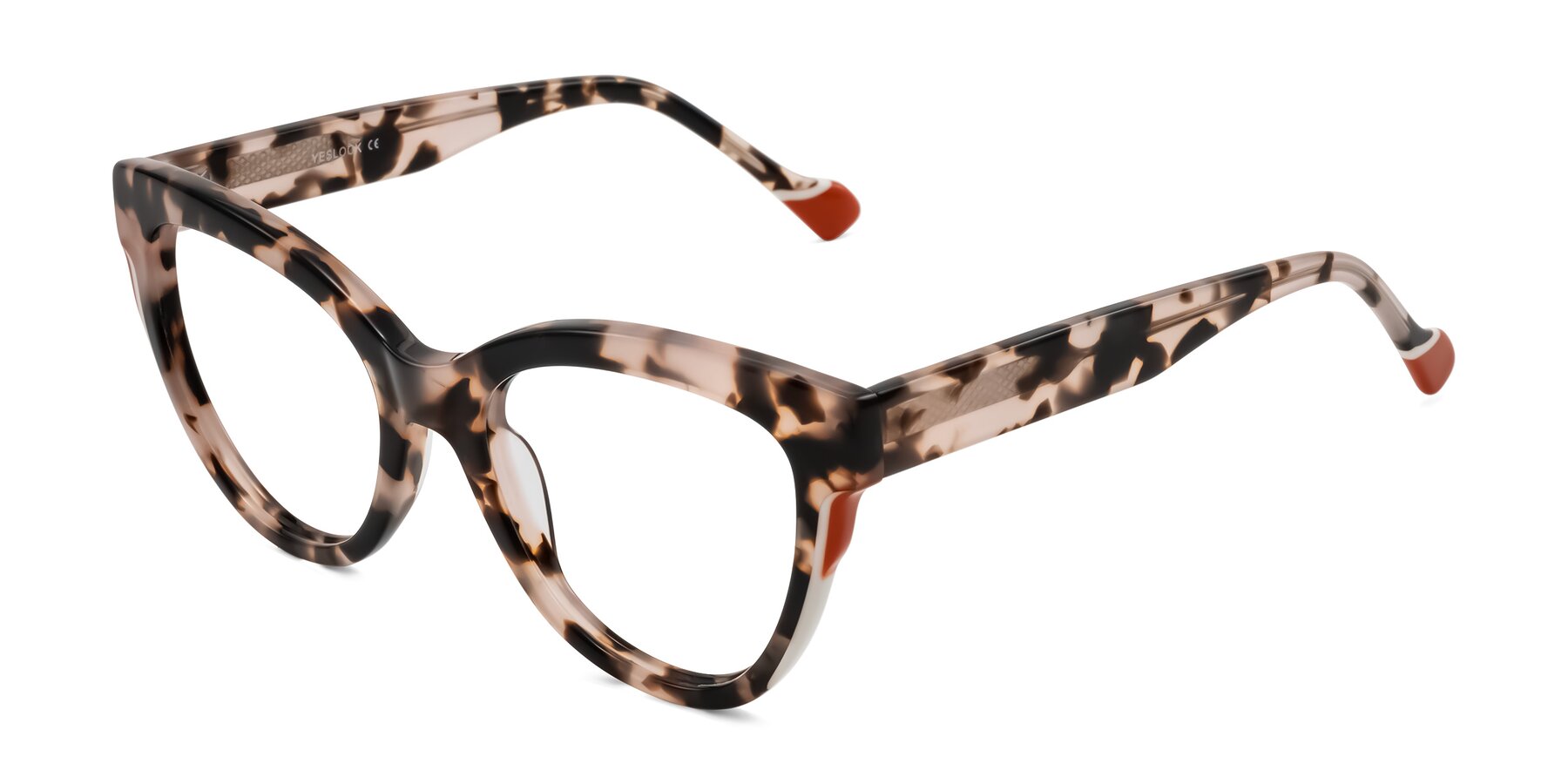 Angle of Yalkin in Ivory Tortoise with Clear Eyeglass Lenses