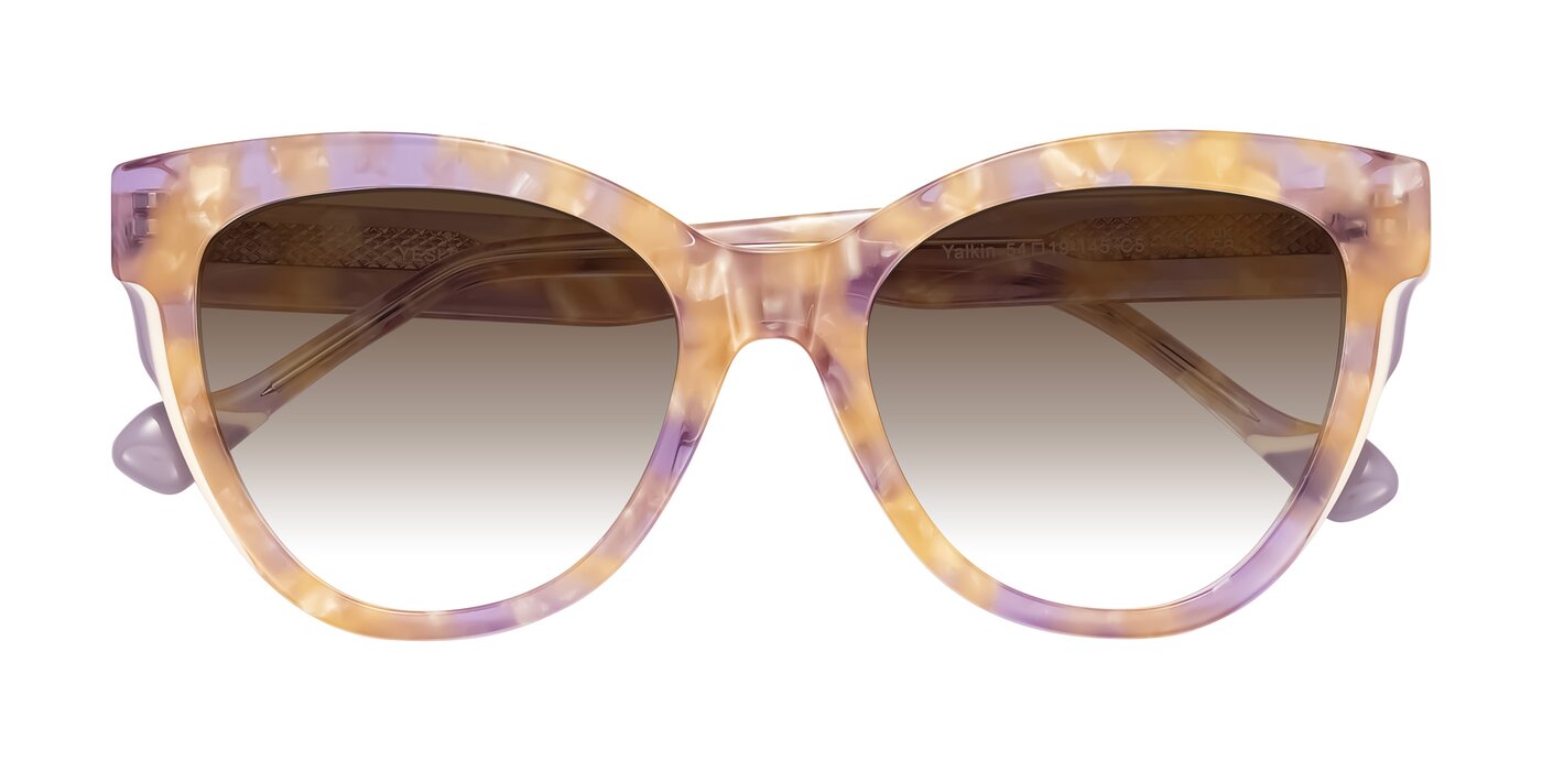 Yalkin - Floral Tortoise Gradient Sunglasses