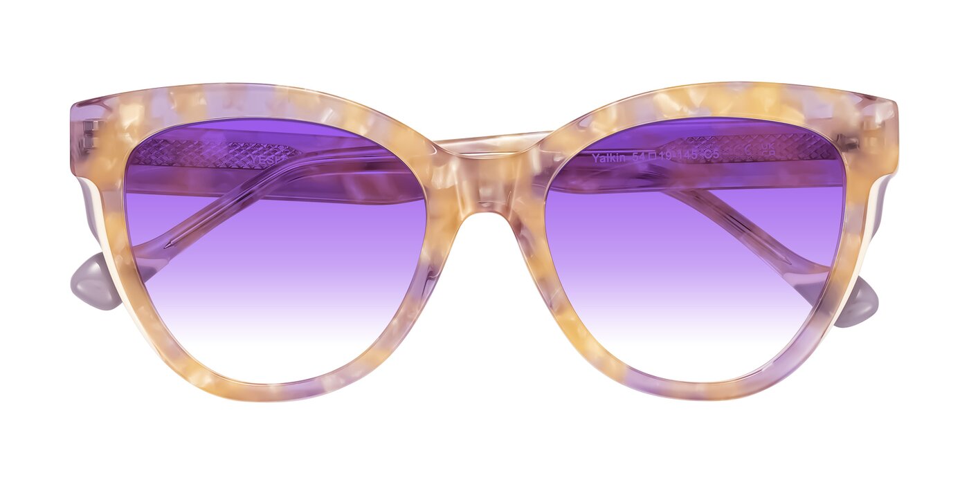 Yalkin - Floral Tortoise Gradient Sunglasses