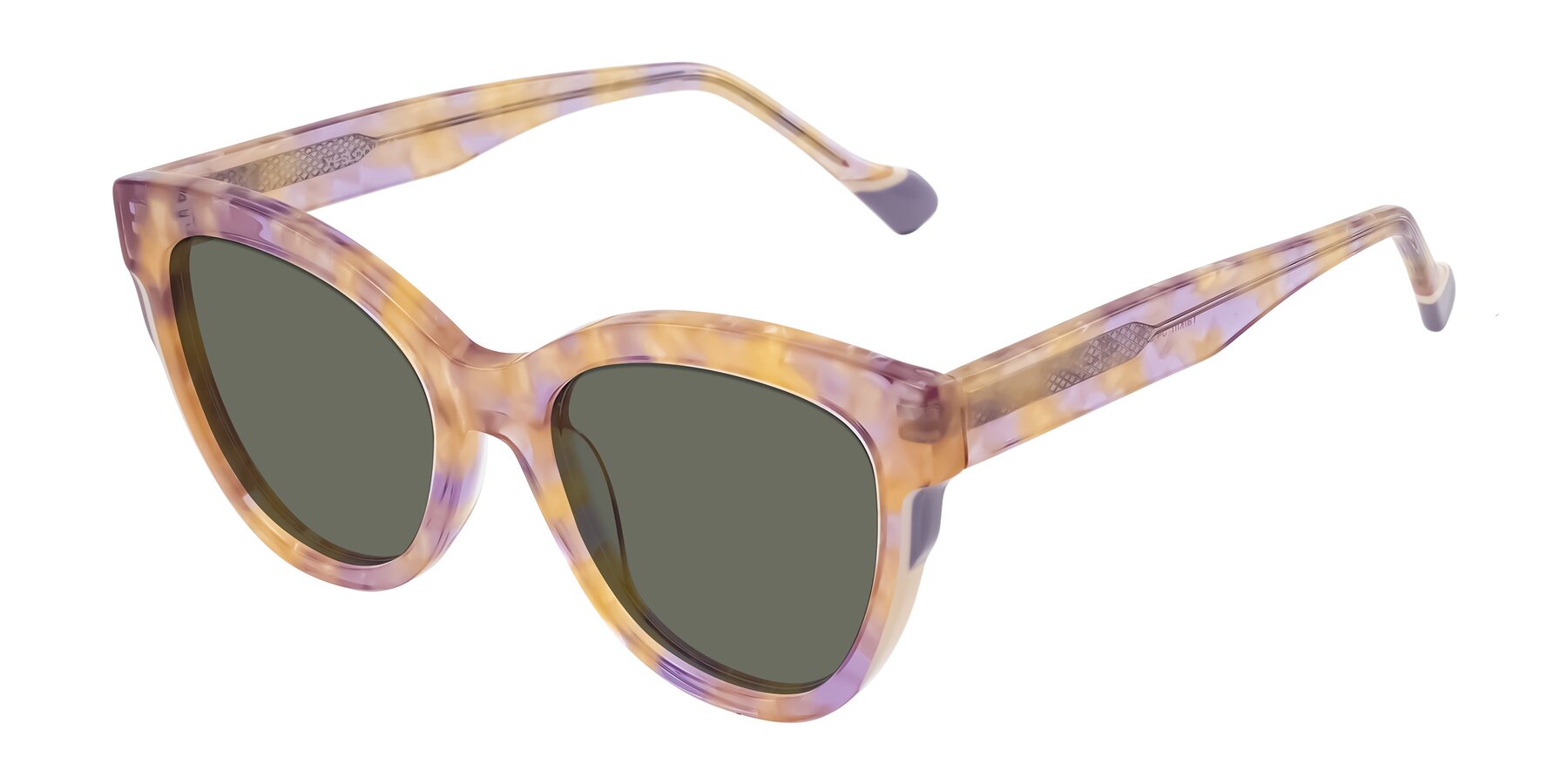 Angle of Yalkin in Floral Tortoise with Gray Polarized Lenses