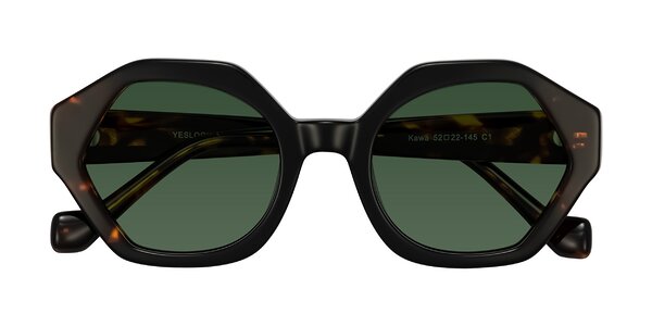 Front of Kawa in Black/Tortoise