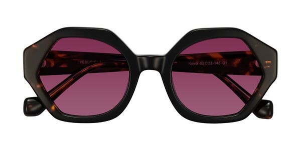 Front of Kawa in Black/Tortoise