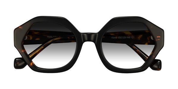 Front of Kawa in Black/Tortoise