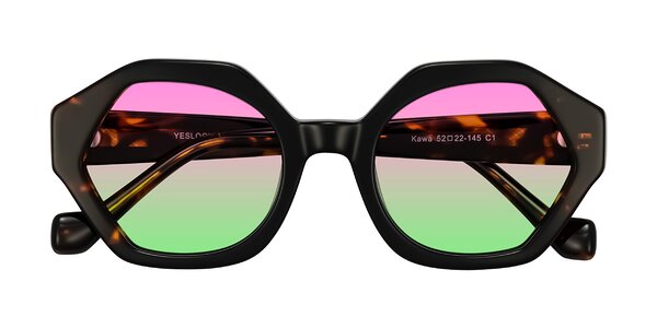 Front of Kawa in Black/Tortoise