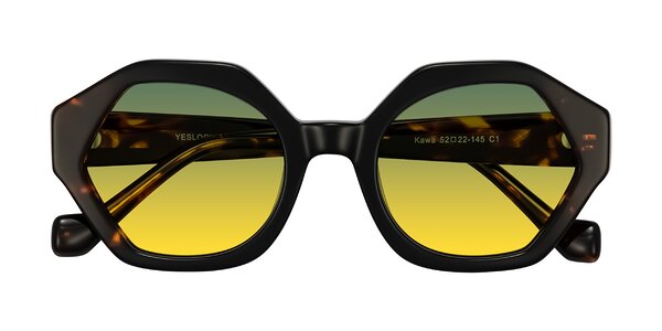 Front of Kawa in Black/Tortoise