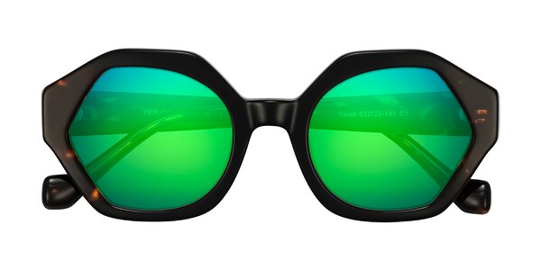 Front of Kawa in Black/Tortoise