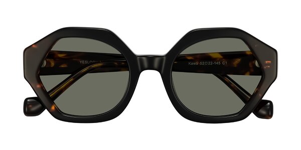 Front of Kawa in Black/Tortoise