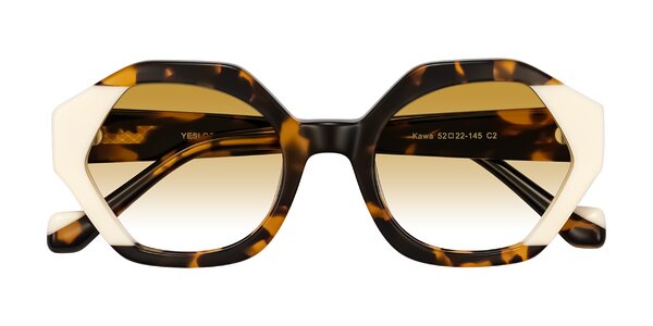 Front of Kawa in Tortoise/Ivory