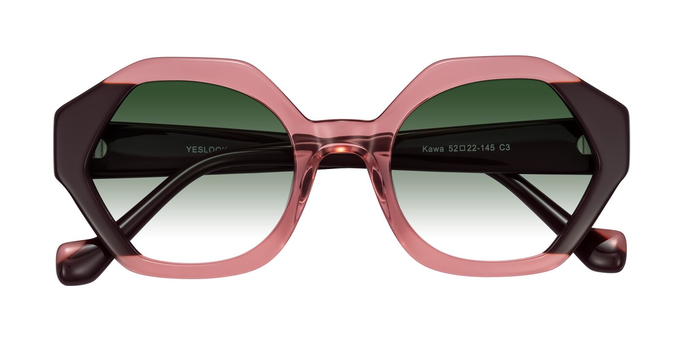 Kawa - Ruby/Maroon Gradient Sunglasses