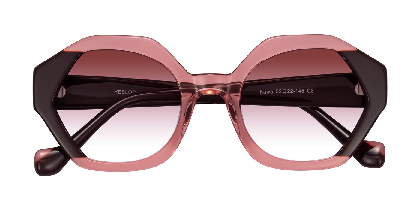 Kawa - Ruby/Maroon Gradient Sunglasses