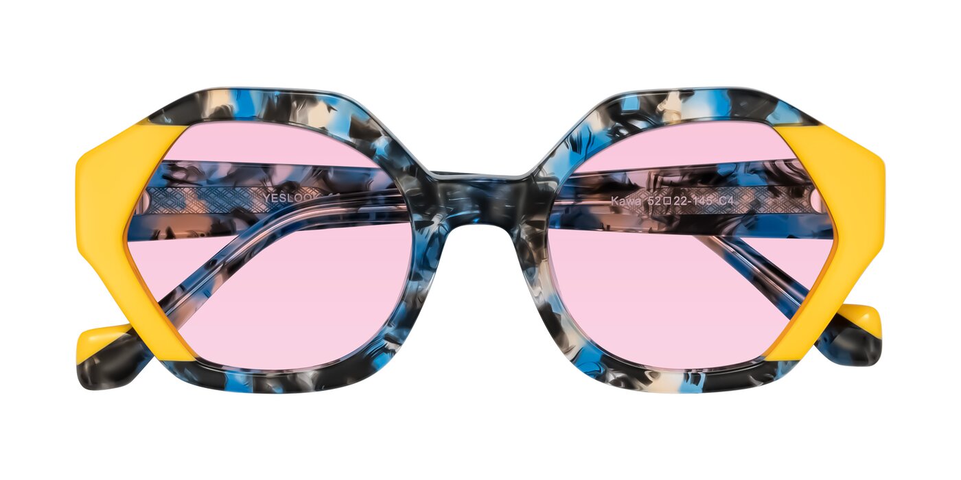 Kawa - Blue Ink/Yellow Tinted Sunglasses