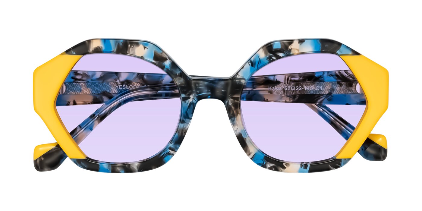 Kawa - Blue Ink/Yellow Tinted Sunglasses