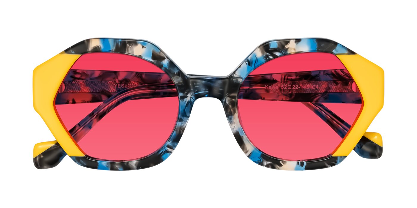Kawa - Blue Ink/Yellow Tinted Sunglasses