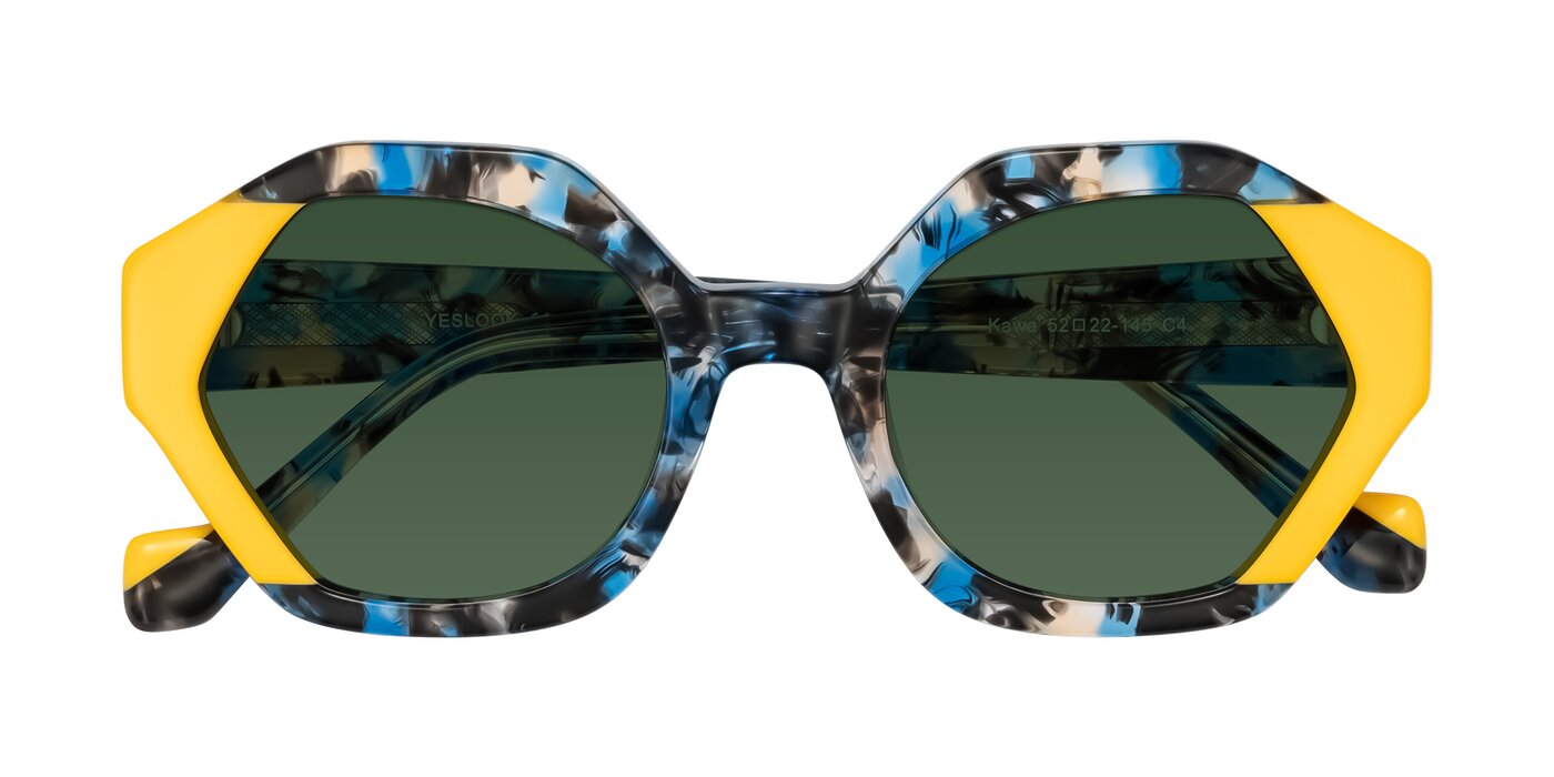 Kawa - Blue Ink/Yellow Tinted Sunglasses