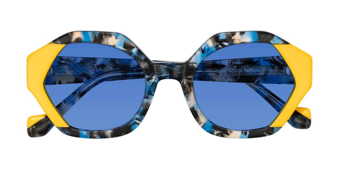Kawa - Blue Ink/Yellow Tinted Sunglasses