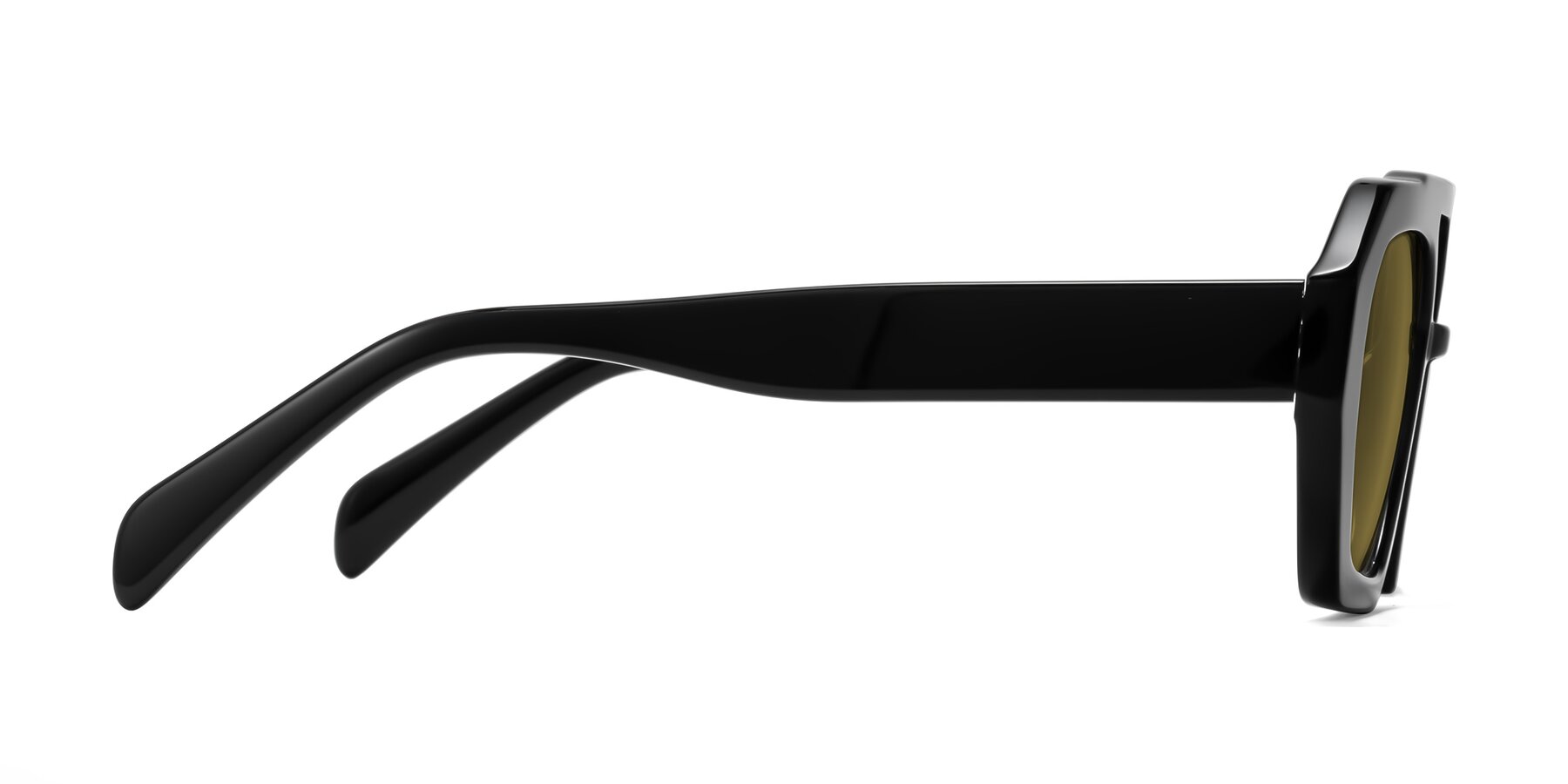 Side of Silva in Black with Brown Polarized Lenses
