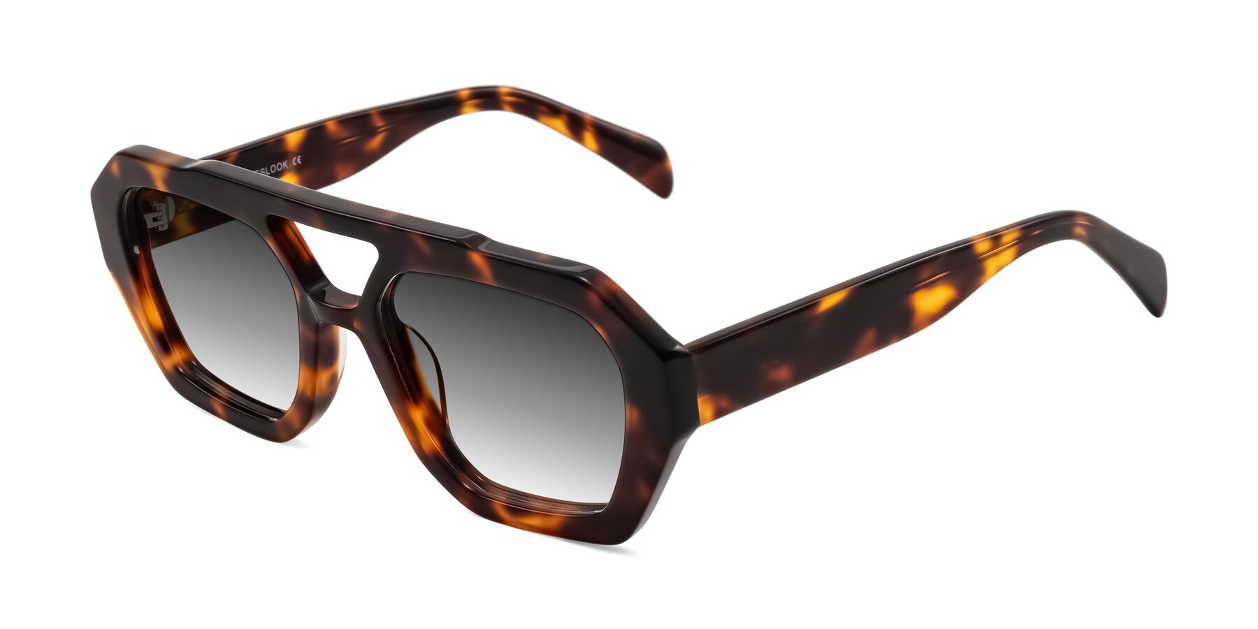 Angle of Silva in Tortoise with Gray Gradient Lenses