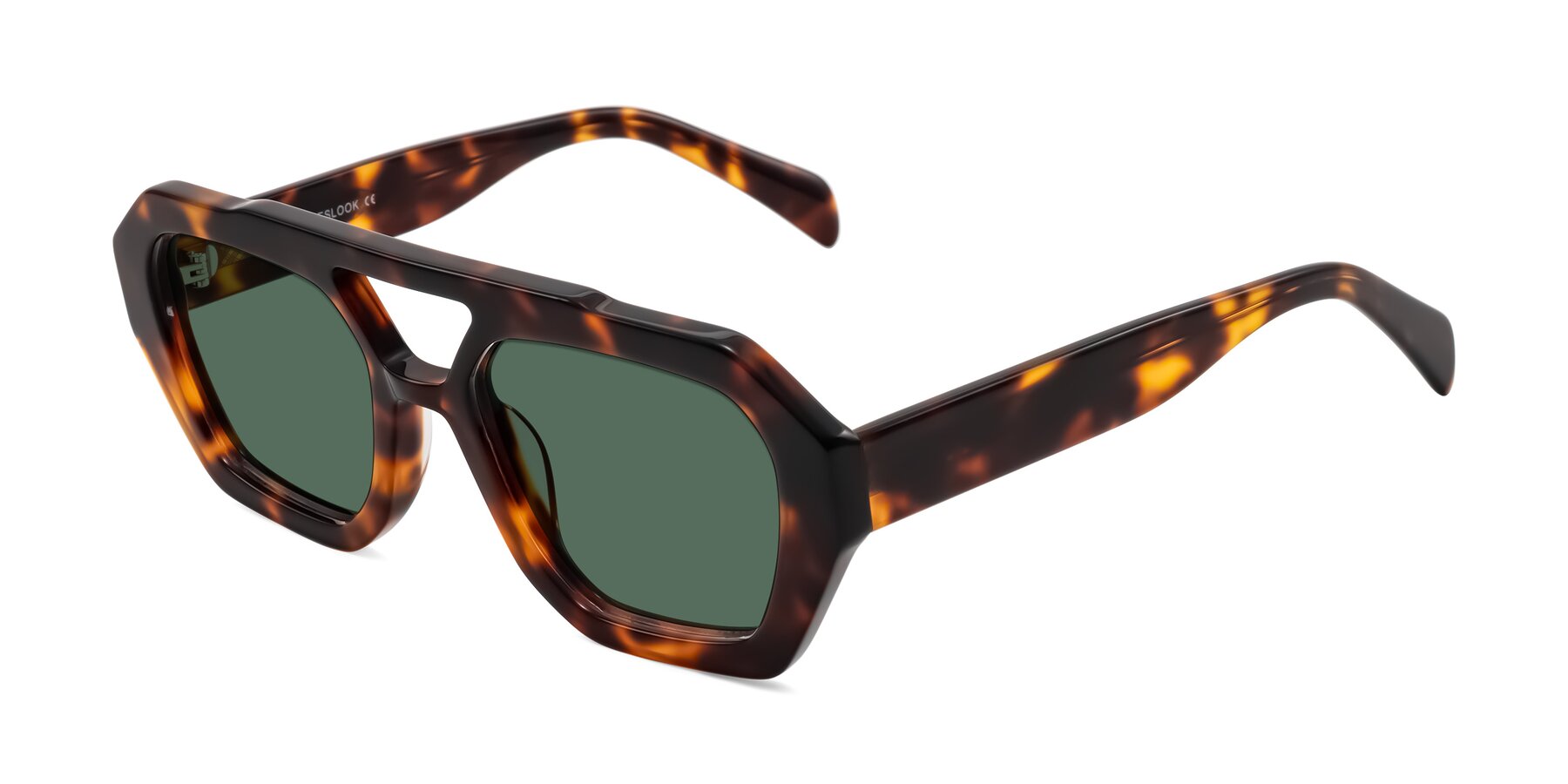 Angle of Silva in Tortoise with Green Polarized Lenses