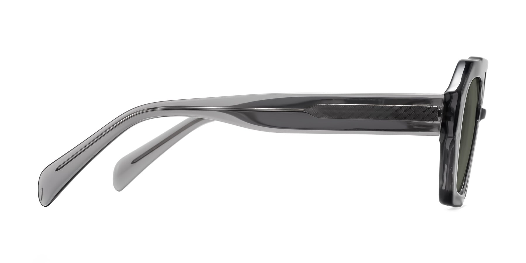 Side of Silva in Gray with Gray Polarized Lenses