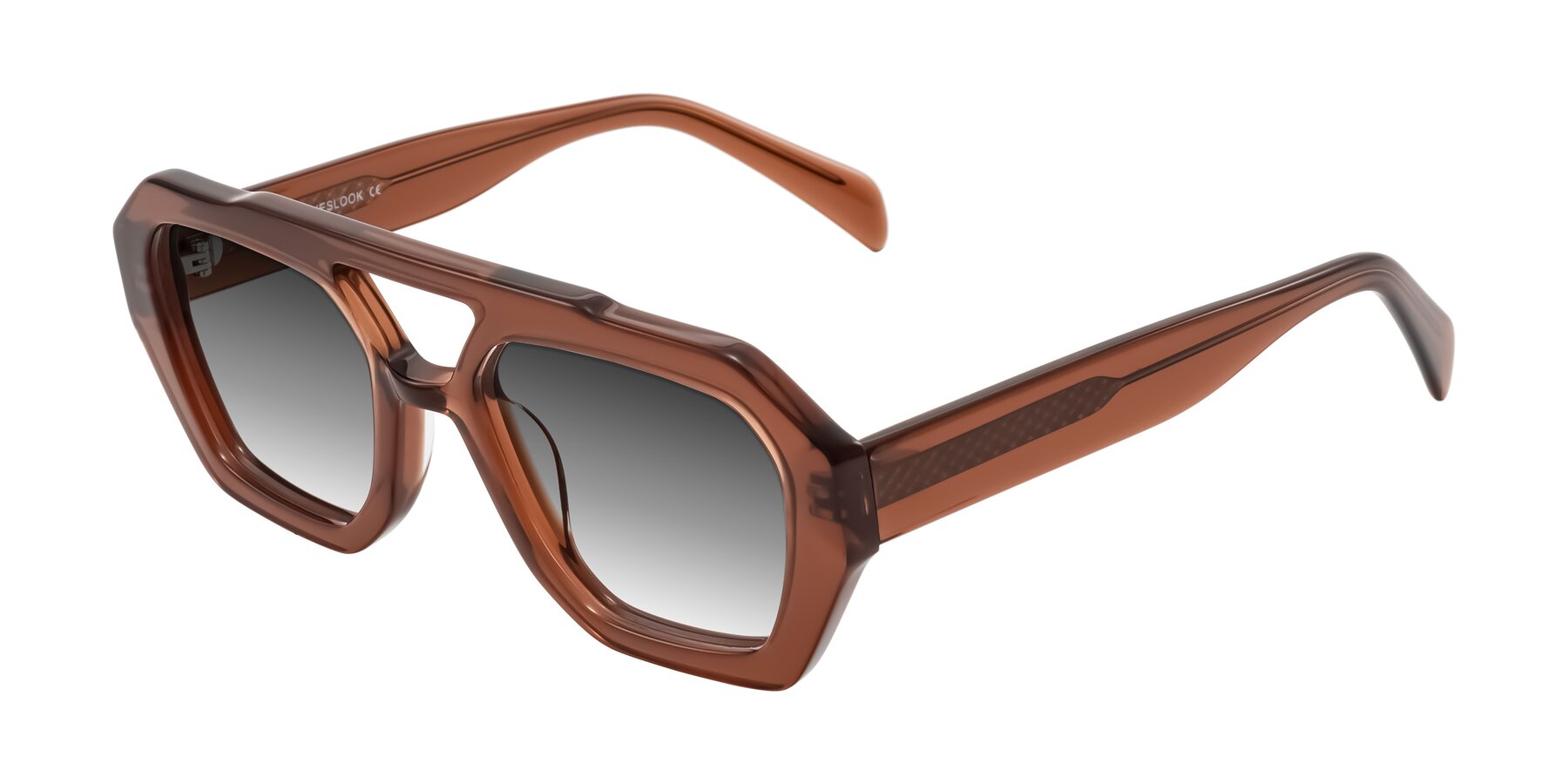 Angle of Silva in Brown with Gray Gradient Lenses