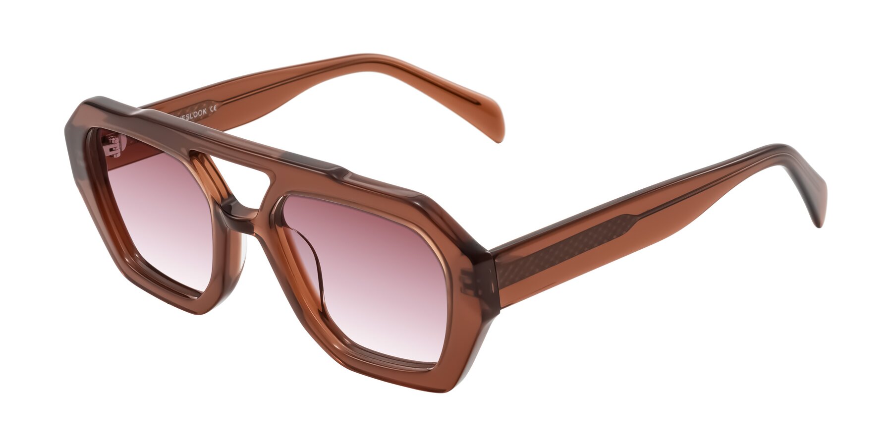 Angle of Silva in Brown with Garnet Gradient Lenses